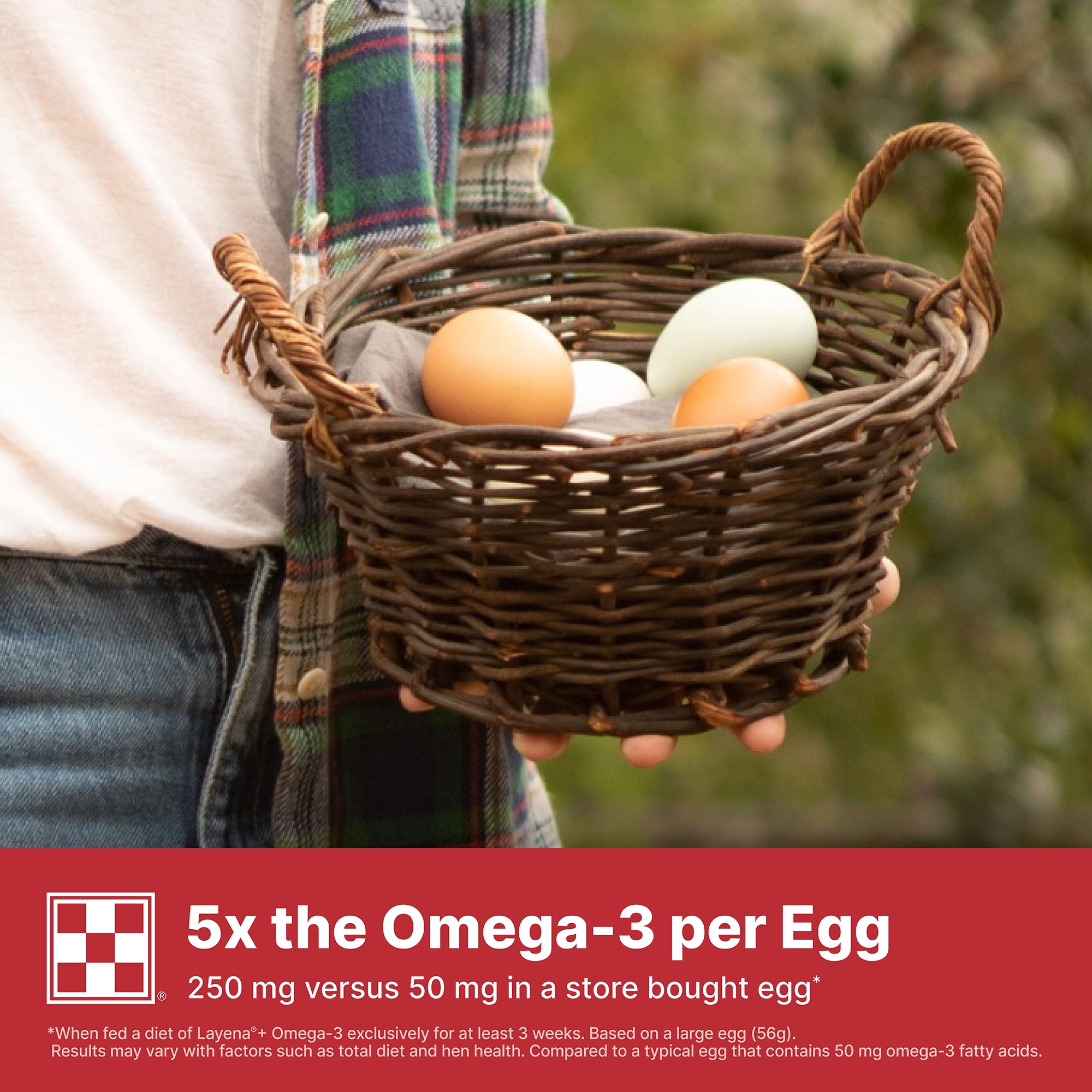 Purina® Layena®+ Omega-3 Chicken Feed, 40 Pound Bag