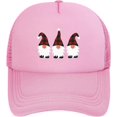 thumbnail image 2 of Christmas Gnomes Hat Mesh Trucker Hat Funny Baseball Cap Men Women, 2 of 6