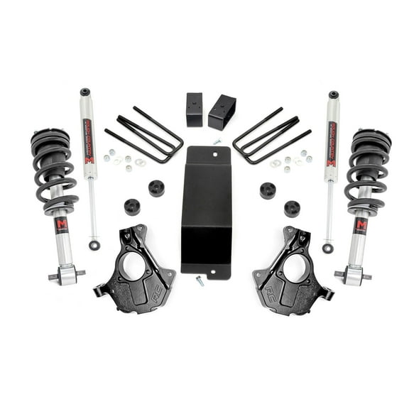 Rough Country 3.5" Lift Kit w/M1 Struts & Shocks for 14-18 Chevy/GMC 1500- 12140 Fits select: 2014-2018 CHEVROLET SILVERADO, 2014-2018 GMC SIERRA