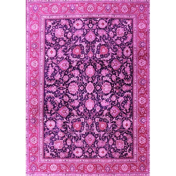Ahgly Company Indoor Rectangle Persian Pink Traditional Area Rugs, 5' x 8'