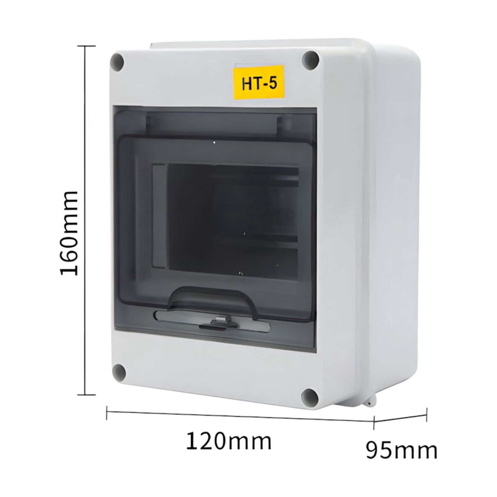 Weather Resistant Plastic Connection Box With Separation Design For Safe Outside And Inside Electrical Installation