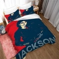 thumbnail image 1 of Bedding , Michael Jackson, Idol Singer Duvet Cover Set and 2 Pillowcases , 3 Piece Soft Fluffy Bedding Set with Zipper pattern 03), 1 of 5