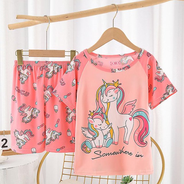16 (11T 12T) 6 Pijamas para niños Conjuntos de verano para niños Niñas Pijamas de algodón suave Conjunto de manga corta Camiseta Tops Pantalones cortos Spiderman Pajamas_l esquí esquí Gafas de esquí