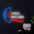 thumbnail image 3 of Handmadetneonsign Vinyl Record Neon Sign, Record Disc Wall Art Decor, Music Show Studio Wall Decor, 3 of 5