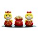 thumbnail image 2 of Juego de 3 estatuas de serpiente con forma de bolsa de dinero, decoración para salpicadero de coche, estante para escritorio de coche Estilo A, 2 of 9