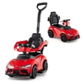 thumbnail image 1 of Costway Toyota Licensed Ride on Push Car with Parent-Control Handle Music Safety Guardrail Red, 1 of 10