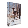 thumbnail image 3 of Stupell Industries Deer in Snowy Forest Landscape Animals & Insects Painting Gallery Wrapped Canvas Print Wall Art, 24 x 30, 3 of 7