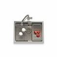 thumbnail image 1 of Superior Soundproof 16 Gauge Stainless Steel Kitchen Basin Undermount Single Bowl cm de Anchoorkstation Profundo Basin Rust & Corrosion Resistant Easy to Clean, 1 of 8