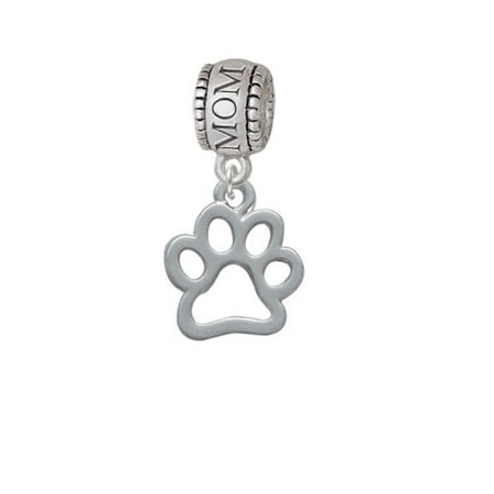 Medium Open Paw - Mom Charm Bead