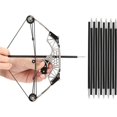 thumbnail image 1 of HAHDAXIA 6"/7.4"/7.9"/8.6" Mini Compound Bow and Arrows Set for Target Shooting Hunting Games Pocket Bow Survival Bow Archery Gift, 1 of 6