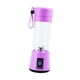 thumbnail image 4 of Licuadora portátil, exprimidor eléctrico de 400ml, exprimidor de cítricos multifuncional recargable por USB, Mini vaso de batidora para ejercicio y Púrpura, 4 of 8