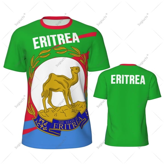 Eritrea Flag Men Sports T-shirt Women Tees jersey for Soccer Football Running Bike Tennis Fitness Fans