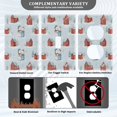 thumbnail image 3 of Light Switch Cover Switch Plate Outlet Cover Plug Cover for Electrical Duplex Outlets Watercolor Snowman and Red Barn, 3 of 6
