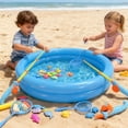thumbnail image 4 of VANNYVANYA Fishing Game Toy for Kids, with Pool and Extendable 4 Fishing Rod Set, Bath Toys, Water Table Accessories ﻿, 4 of 8