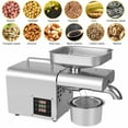thumbnail image 2 of Fichiouy Automatic Small Oil Press Machine 304 Stainless Steel Peanuts Walnuts Press with Temperature Control 110V 610W, 2 of 9