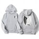 thumbnail image 4 of Sudadera con capucha con estampado de Attack on Titan para hombres y mujeres, ropa de calle, Jersey Harajuku, Kyojin no Shingeki, sudadera suelta y transpirable, 4 of 5