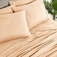thumbnail image 5 of Bibb Home 2000 Count 6-Piece Bamboo Sheet Set with Snug Grip, 5 of 5