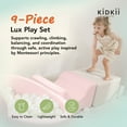 thumbnail image 2 of KIDKII Lux Play Set 9-Piece Foam Climbing and Ball Pit for Toddlers, Pastel Mix, 2 of 9
