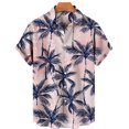 thumbnail image 1 of Men's Hawaiian Shirt Men's Summer Coconut Tree Short Sleeve Printed ShirtSinKeeU, 1 of 4