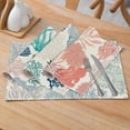 thumbnail image 2 of Nvzi Manteles individuales de lino, manteles para mesa de comedor, protectores de superficies,accesorios de decoración de cocina (juego de 4, tamaño 17,7 x 12,6 pulgadas, A40), 2 of 5