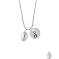 thumbnail image 2 of Delight Jewelry Bible Verse John 3:16 Silvertone Script Initial Disc - S - Charm Necklace, 20"+3", 2 of 4