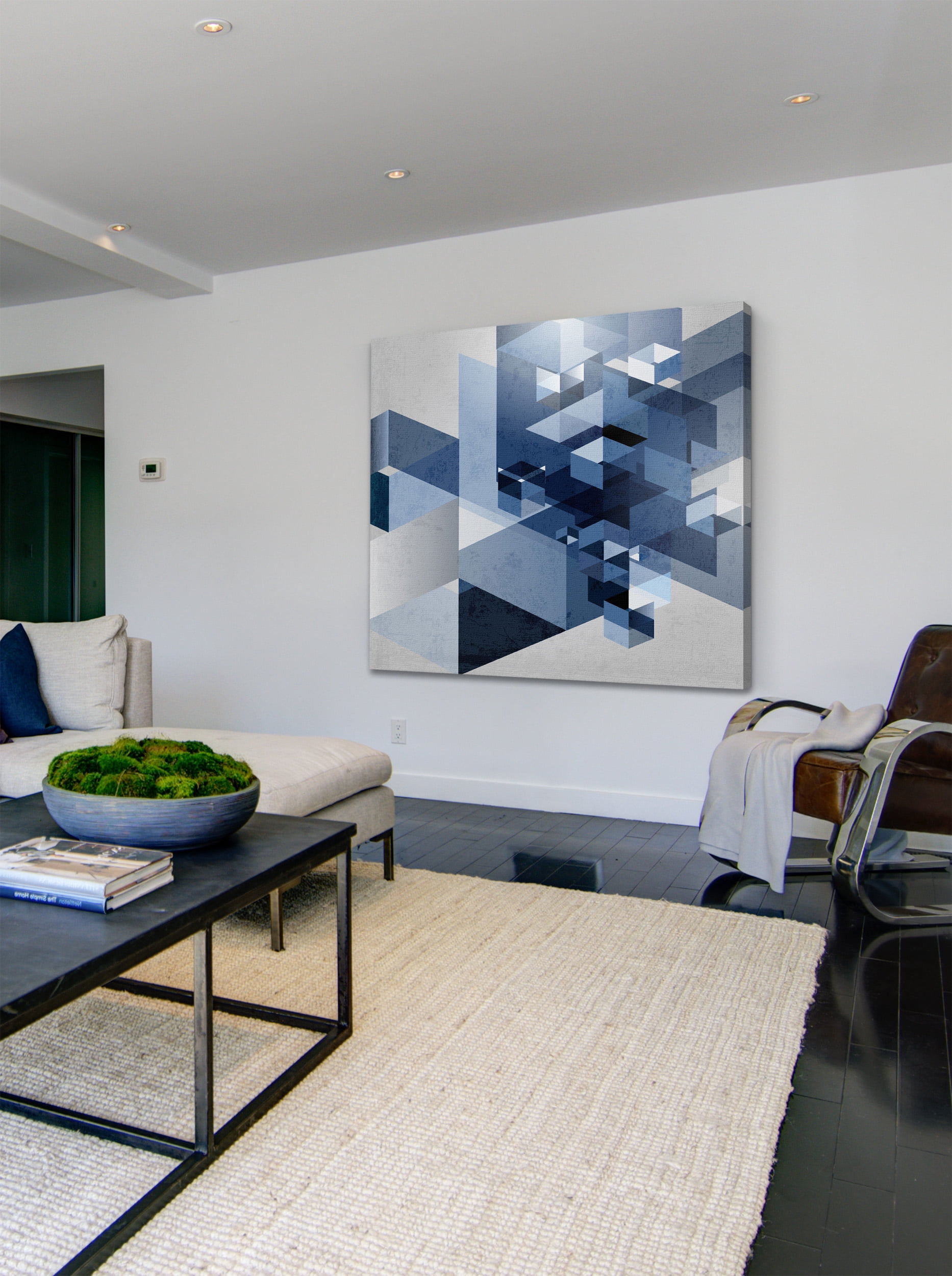 "Jumping Form" Painting Print on Wrapped Canvas