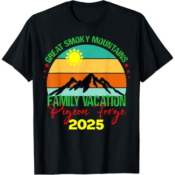 Pigeon Forge Great Smoky Mountains Family Vacation 2025 Trip T-Shirt