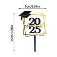 thumbnail image 3 of Hearth & Gear 5 Piece Set Of Black And Gold Glitter 2025 Graduation Hat Paper Cupcake Decorations For The Class Of 2025 Graduation Hat Acrylic Cake Card Selection For The Class Of 2025 Graduatio 16, 3 of 6