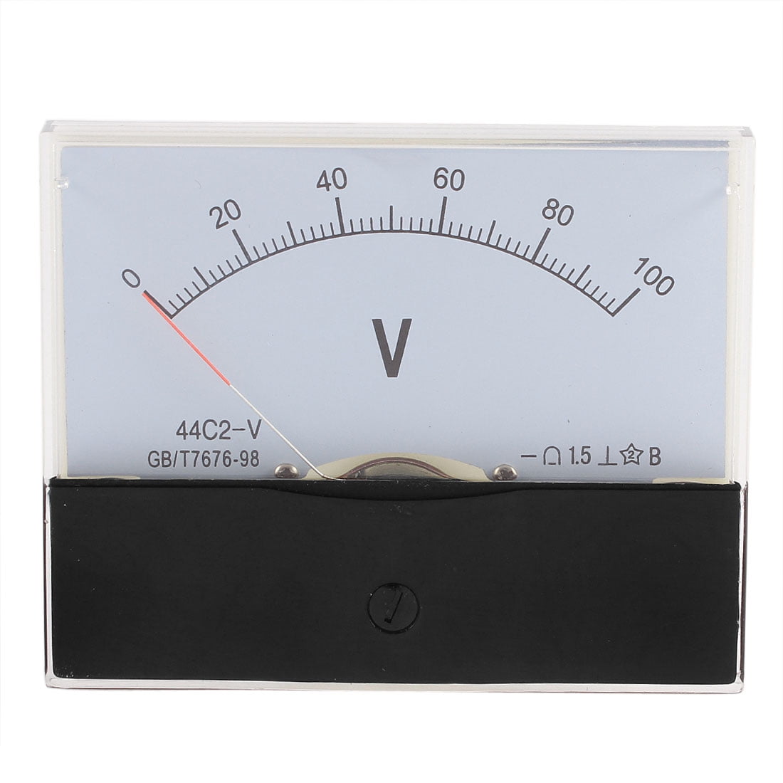 Unique Bargains 44C2 DC 0-100V Analog Panel Voltmeter Voltage Meter ...