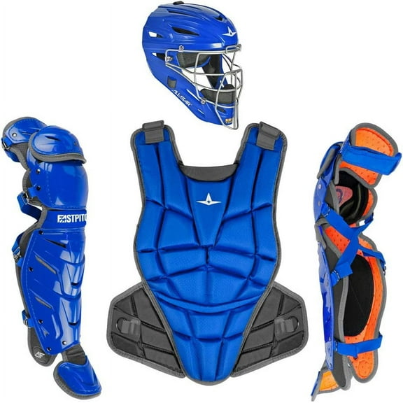 All-Star AFx Series Fastpitch Softball Catcher's Package (Royal), Intermediate 12-16