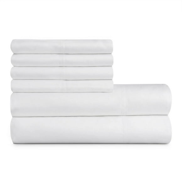 Style d’hôtel 1000 Thread Count Blanc Arctique Egyptian Cotton Rich Luxury Bed Sheet Set, King