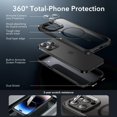 thumbnail image 3 of Funda de teléfono ESR para iPhone 14 Pro Max con vidrio templado negro, 3 of 8