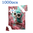thumbnail image 2 of A 1000pcs Adult Puzzle, Measuring 29.4*19.6 Inches, Featuring Flowers, Animals, And Owls, Perfect for Creative Fun with Family And Friends., 2 of 9