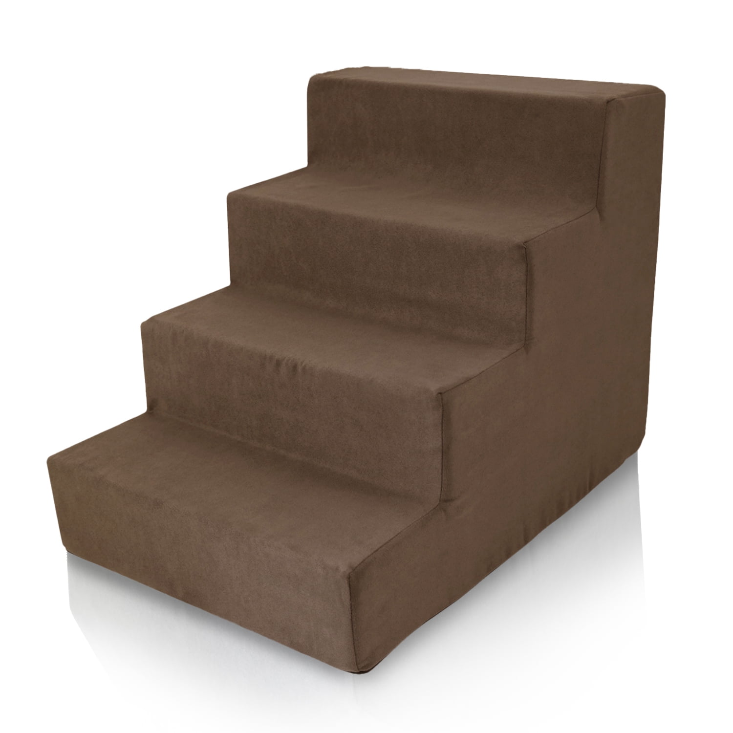 Precious Tails Deluxe High-Density Foam 4-Step Pet Stairs for Dogs and Cats - Durable, Lightweight, and Portable Staircase for Easy Mobility Assistance