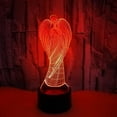 thumbnail image 3 of YSITIAN 3D Angel Night Light Illusion Lamp 7/16 Color Change LED Lamp USB Power Remote Control Table Gift Kids Gifts Decor Decorations Christmas Valentines Gi YT03-81, 3 of 6