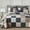 Brown,Black, variant on CozyDH 100% Cotton Patchwork Queen Quilt Set 3-Pieces, Farmhouse Reversible Lightweight Bedspread with 2 Pillow Cases, Brown Black