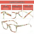 thumbnail image 3 of JOSCHOO 5 Pack Reading Glasses for Women Blue Light Blocking Spring Hinge Ladies Eyeglasses, 3 of 8