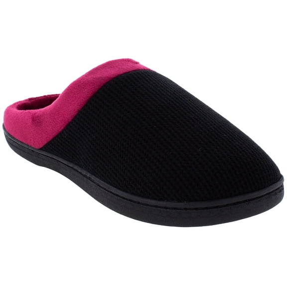 ComfyFeet Everything Comfy Black and Crimson Clog Slipper - X Large