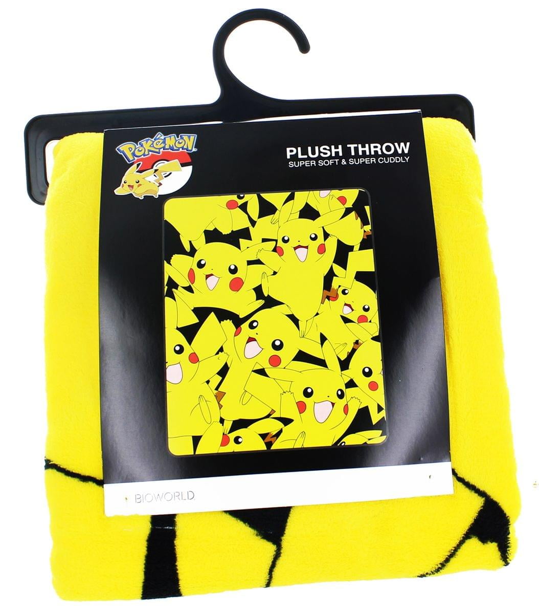 Pokemon Pikachu Lightweight Fleece Throw Blanket 48 x 60 Inches