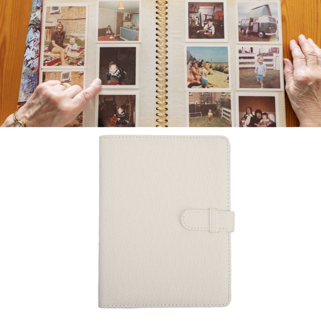 128 Pockets Photo Album for Mini Camera, Vintage Pages Card Collector, Pictures Album for Mini 12 11 Camera