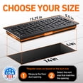thumbnail image 4 of 4x14 Floor Vent Covers Floor Register with Mesh Cover Trap, Heat and Air, Walkable Metal Floor Register for HVAC Duct, Basketweave, Matte Black, 4 of 7