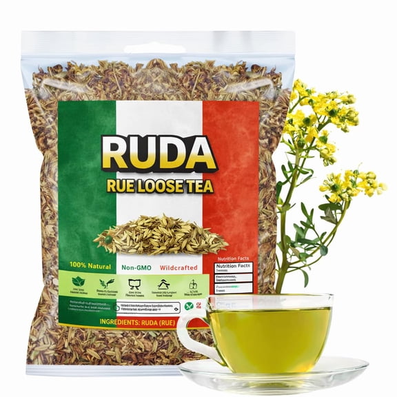 RUE Dried Herbs Ruda Seca, Ruda Graveolens, rue leaves and branches Dried Rue Leaves (Ruta graveolens) | Raw Herbal Ingredient Ruda Seca Té (5oz)