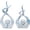 Blue Marble Set 11475 L&xl, variant on Blue Marble Ceramic Abstract Sculptures 2PC Set, Modern Minimalist Home Decor Accent for Living Room Coffee Table Centerpiece Shelf Decor, Office Desk Art Objects (12" H & 11.22" H)