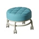 thumbnail image 4 of Taburete con ruedas giratorias de 360  degree, taburete con ruedas de polea, ruedas giratorias universales pequeñas y resistentes, mini taburete móvil para Azul BLESIY Asiento rodante bajo, 4 of 8