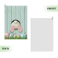 thumbnail image 2 of Easygdp White Bunny Bottom And Easter Eggs Golf Towel 24x16in for Men and Women with Carabiner Clip for Easy Attachment, 2 of 8