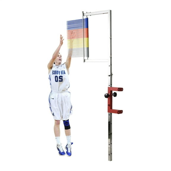 ZHAO Vertical Jump Tester Wall Mount High Jump Trainers 3.9-11.5Ft Adjustable Height Wall Mounted Vertical Challenger Volleyball Training Aid for Kids Adults serviceable