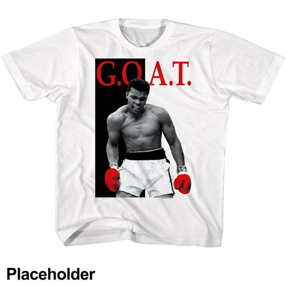 Muhammad Ali Goat Again White Youth T-Shirt