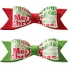 Cake Decoration Gum Paste Bow - Printed Holiday