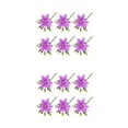 thumbnail image 2 of Guardoinrt 1/2/3 6 Pièces PVC Artificiel Lys Fleur Simulation Réutilisable Lavable Portable Salon Faux Plantes Fleurs Ornement Violet 2PCS, 2 of 6