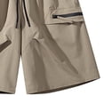 thumbnail image 4 of LEKWK Cargo Shorts for Men Plus Size Elastic Waist Lightweight Loose Fit Shorts with Pockets Drawstring Quick Dry Breathable Running Shorts for Summer Fishing Hiking, 4 of 4